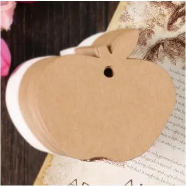 В форме яблока, крафт-бумага, Подарочные бирки, закладки, свадебные, рождественские, гребешки, этикетки, пустые, для багажа, для мероприятий и вечерние, товары