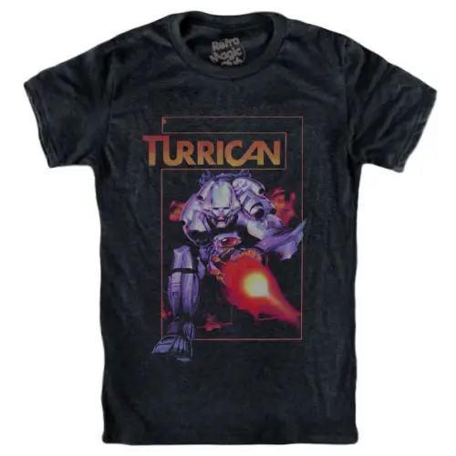 TURRICAN футболка Commodore 64 Nes Snes Gameboy подарок с принтом хип хоп Новое