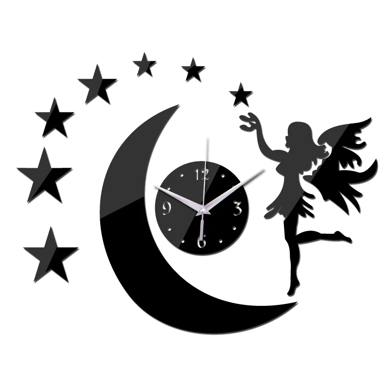 Новые модные настенные часы diy из акрилового материала наклейки современные для