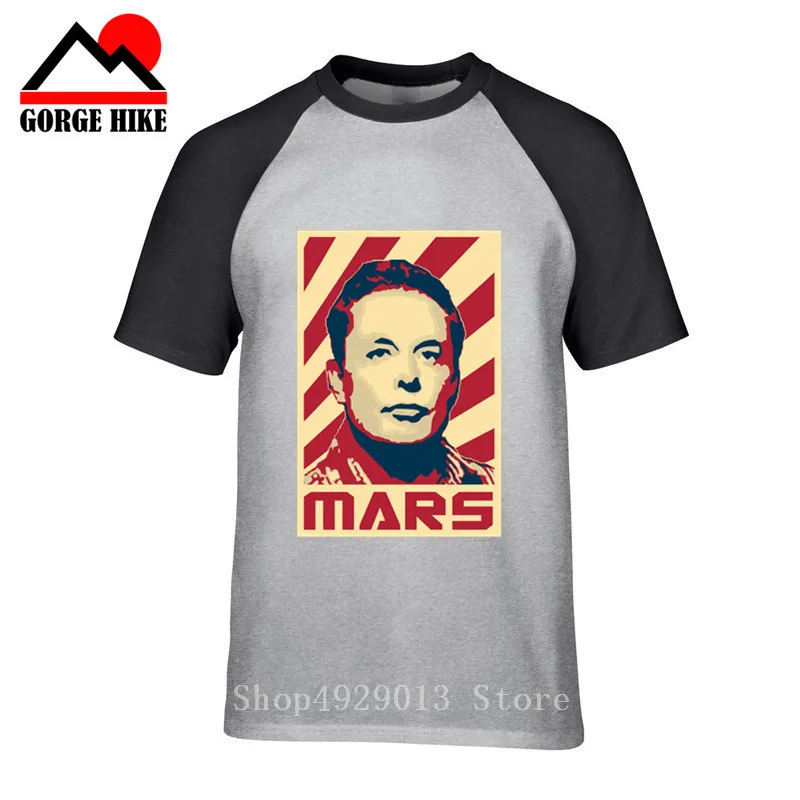 Космическая X Ouccpy Mars футболка Elion Musk для мужчин футболки Плюс Размер повседневная