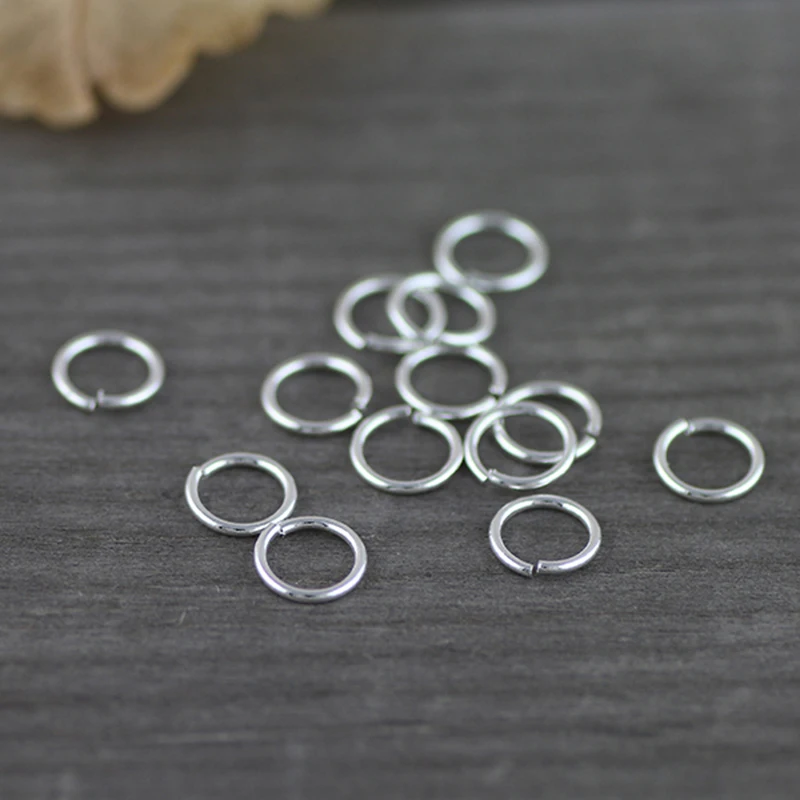 Латунные круглые серьги с покрытием из настоящего серебра 20 шт. 0 7*5 мм цвет золото