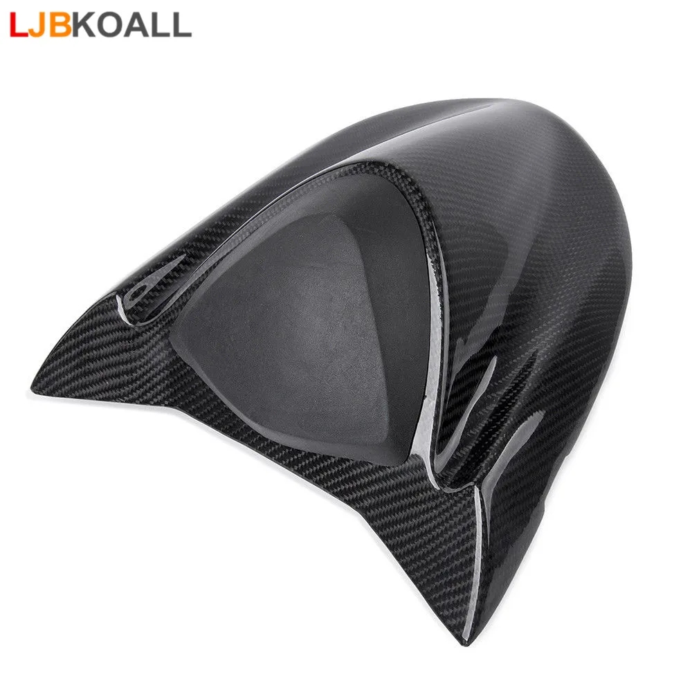 LJBKOALL мотоциклетные Реальные углеродного волокна заднем сиденье сзади пассажира