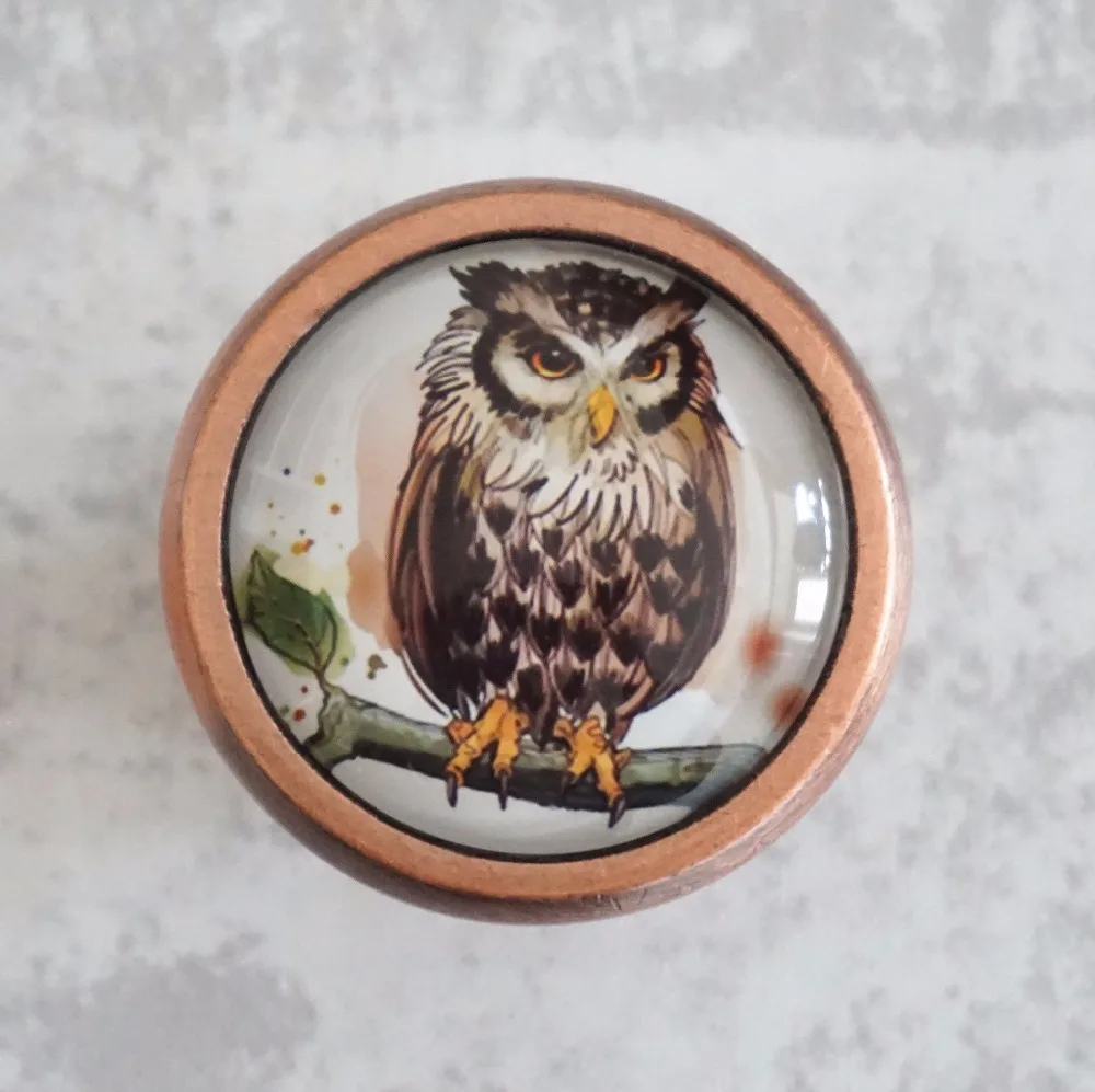 Vintage Owl Knobs Drawer Dresser Knob Handmade Cupboard Pulls Chic Kitchen Cabinet Door Handle Furniture Hardware | Обустройство дома