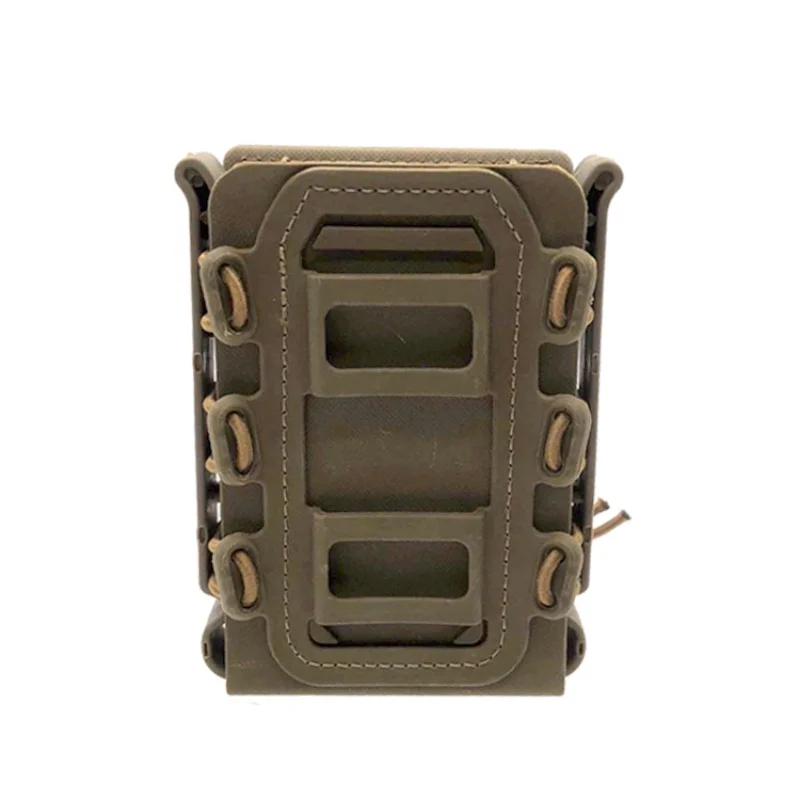 Охотничьи тактические Подсумки, Molle, одиночная винтовка, подсумок, костюм для 5,56 мм/7,62 мм, пуля, открытый Регулируемый ремень, подсумок - Цвет: MC