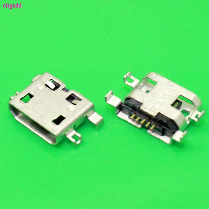 Cltgdxx 100 шт микро USB 5pin Тяжелая пластина без стороны с отверстием плоский рот