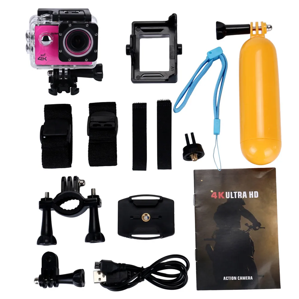 HOT Водонепроницаемая Экшн-камера Deportiva Ultra 4K Full HD 1080P DVR Спортивная камера WiFi Cam видеокамера DV Action водостойкая L0628# D - Цвет: HOT