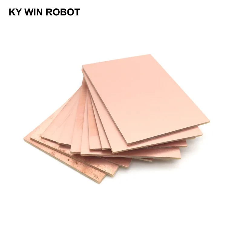 1 шт. FR4 PCB 7,5*10 см Двусторонняя Медь одетый пластины комплект DIY печатной платы ламинат плате 7,5x10 см 75x100x1,5 мм