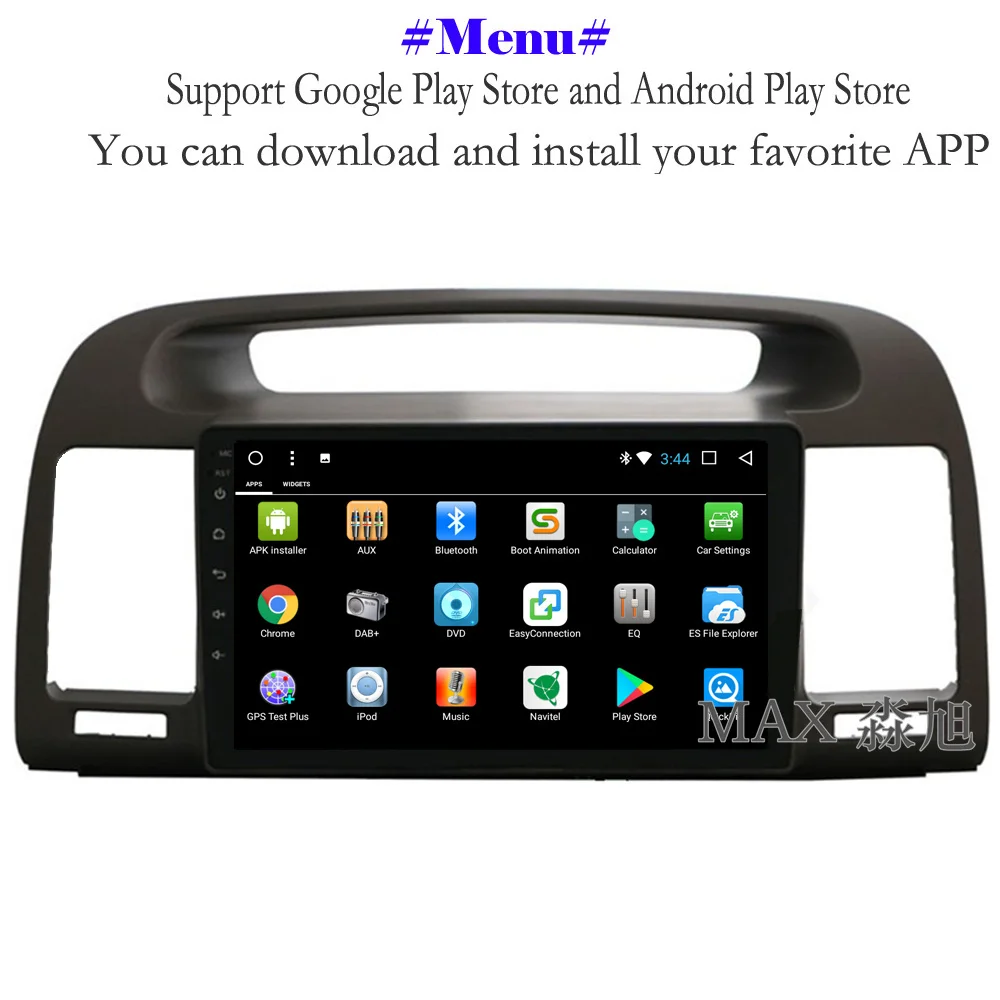 MAX GPS навигационная система Android 8.1.0 Автомобильный DVD плеер для Toyota Camry 2002 2003 2004 2005