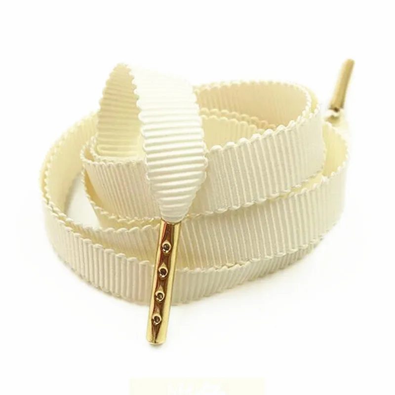 2020 New Design Flat Shoe Laces 39&quot Solid Shoelaces Creative Stripe with Gold Metal Tips | Обувь