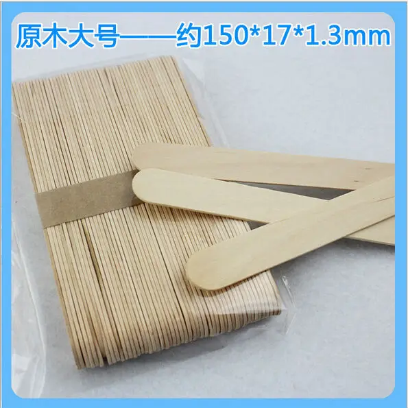 Новинка 50 шт. деревянные палочки для мороженого ручное искусство мороженое