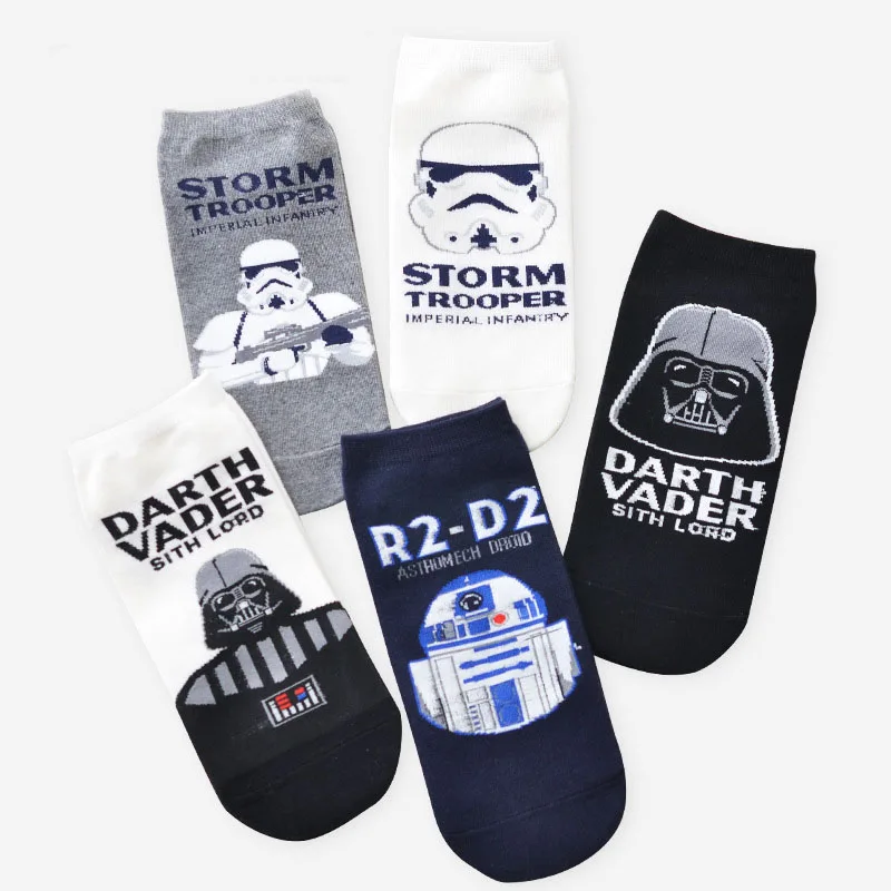 Жаккардовые носки Star Wars для мужчин и женщин новые модные хлопковые скейтбординга