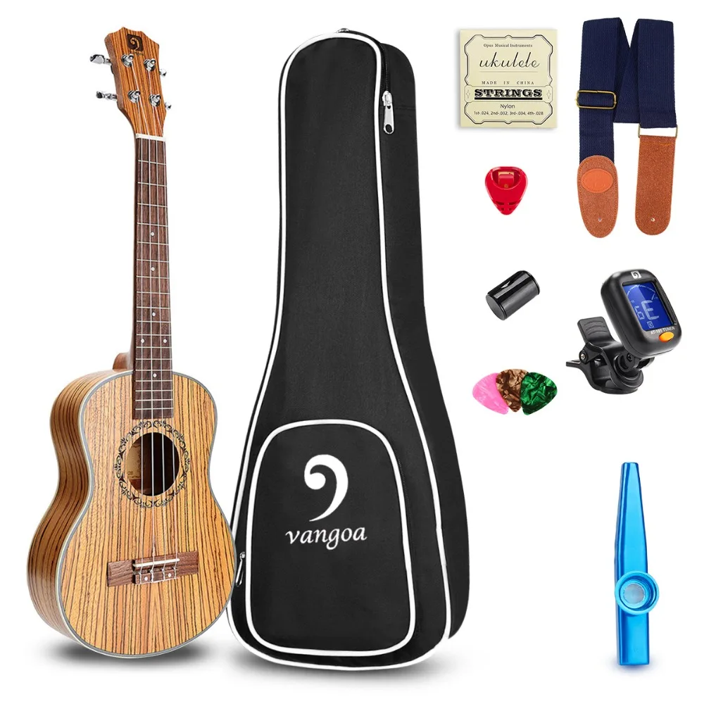 Укулеле 21 дюйм сопрано Зебра дерево акустическая для укулеле портативный Sporano