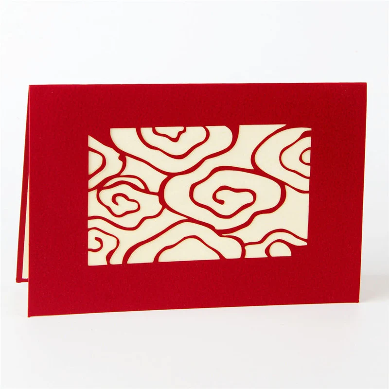 3D Laser Cut Handmade Red Chinese Style Dragon Paper Invitation Greeting Cards PostCard Party Business Creative Gift Souvenirs | Дом и сад