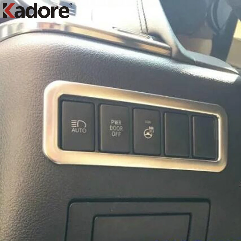 Для Toyota Alphard Vellfire 2016 2017 2018 переключатели фар рамка Крышка отделка для украшения