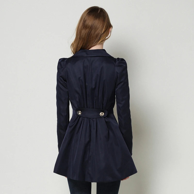 Женский двубортный Тренч HEE GRAND с отложным воротником на кнопках 2019|women trench coat|trench