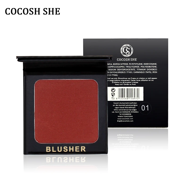 Румяна для макияжа COCOSH SHE косметические натуральные румяна пудра палитра
