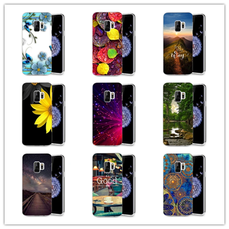 Для Samsung Galaxy S3 S9 S9Plus S8 Plus S7 edge Note 8 цветочный силиконовый чехол из ТПУ мягкий с