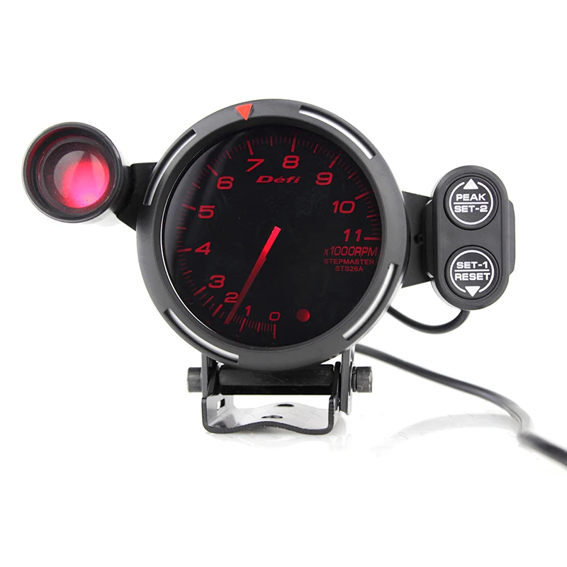 80 мм Автомобильный цифровой тахометр Df Rpm Gauge автомобильный шаговый двигатель BF такометр синий белый светодиодный светильник переключения Авто Датчик