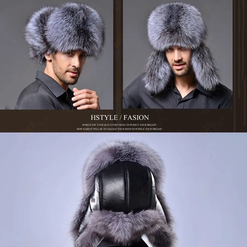 Новинка 2018 зимние мужские шапки с мехом енота и овечьей кожи|hunter hat|trapper hatmens winter fur