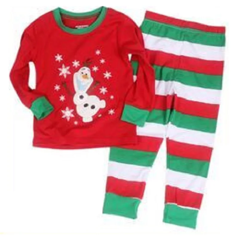 Рождественская Пижама Hooyi для мальчиков Детская футболка из 100% хлопка с красным