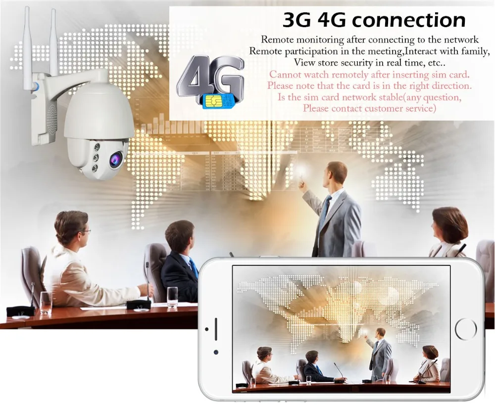2MP 3g 4G беспроводная PTZ IP камера Wifi 1080P наружная Водонепроницаемая мини-камера P2P 5X оптический зум двухсторонняя аудио CCTV камера безопасности