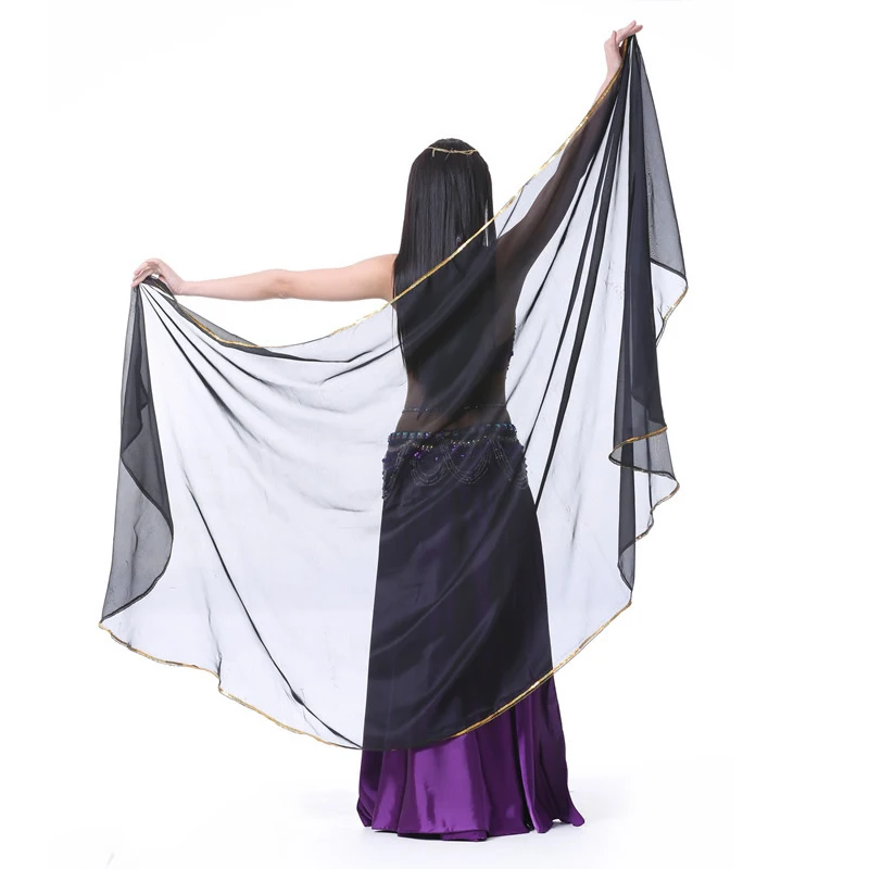 13 Colors Belly Dance Veil 250cm*120cm Silk-like Chiffon Bollywood Dancing Scarf Shawl | Тематическая одежда и униформа