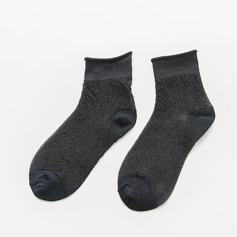 Прозрачные блестящие золотистые и Серебристые носки [EIOISAPRA] с краями|Носки| |