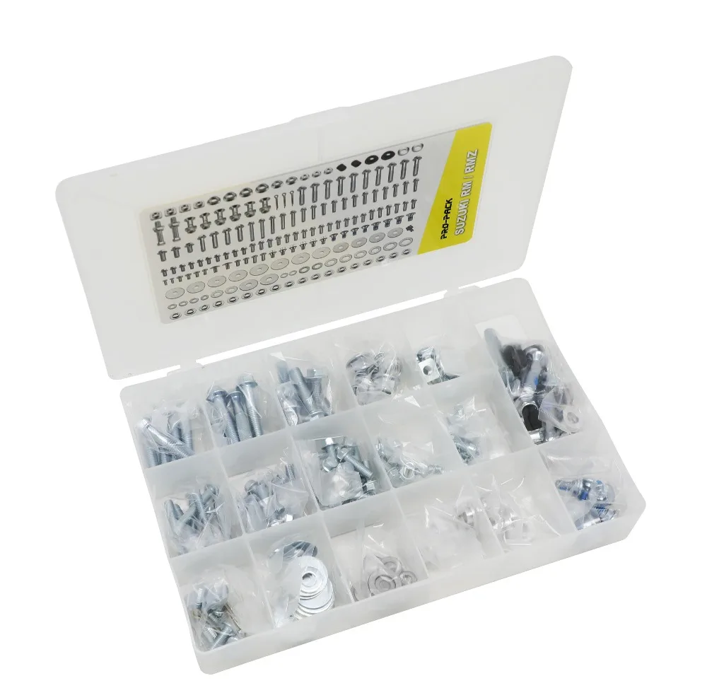 

CAKEN 169Pcs Motorcycle Hardware Full Size Factory Style Hardware Bolt Pro Pack Kit For RM/RMZ 125-450 2003-Current