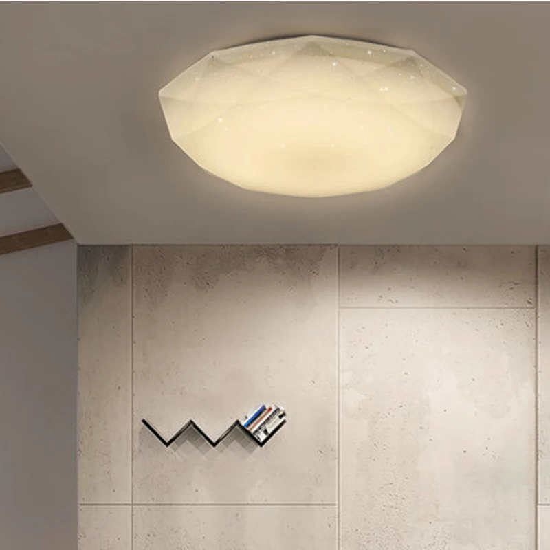 Nordic Ceiling Lamps Diamond Rhombus Acrylic Iron Modern Simple Led Lights Bedroom Kitchen Parlor Lamp Lustre Light | Освещение