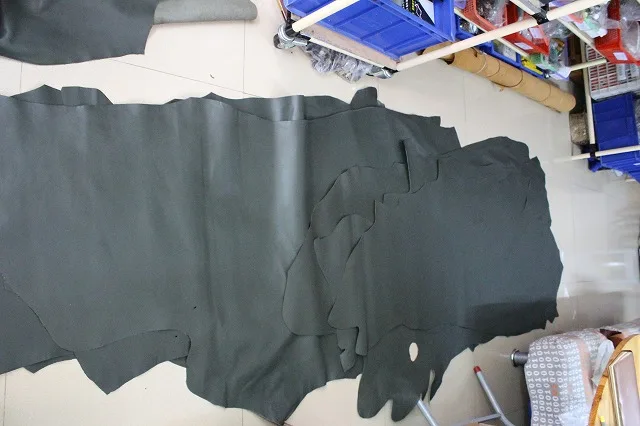 Зеленая Кожа DIY верхний слой воловья кожа Мягкая ручная работа сделай сам