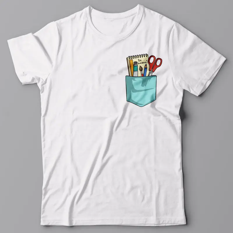 

New 2019 Fashion T Shirt Men Summer Style T Shirt Funny T-Shirt With Printed Pocket - Be Awesome - Graphic Teecool Tees