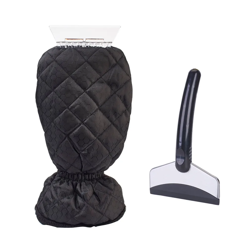 

Car Ice Scraper Snow Shovel With Glove Oxford Fabric Mitten With Window Ice Scrapers