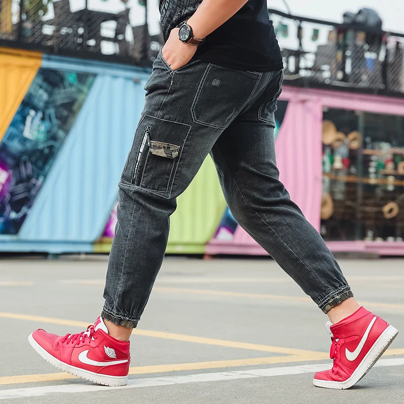 Мужские повседневные весенне-осенние джинсовые хлопковые винтажные рабочие