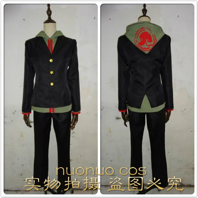 Костюм для косплея Super Danganronpa 2 Dangan Ronpa Makoto Naegi топ + брюки пальто на заказ |