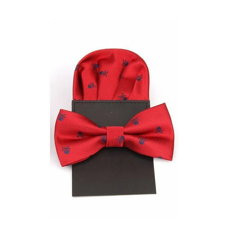 Мужской галстук бабочка с принтом черепа|tie set|fashion bowtieblack bowtie |
