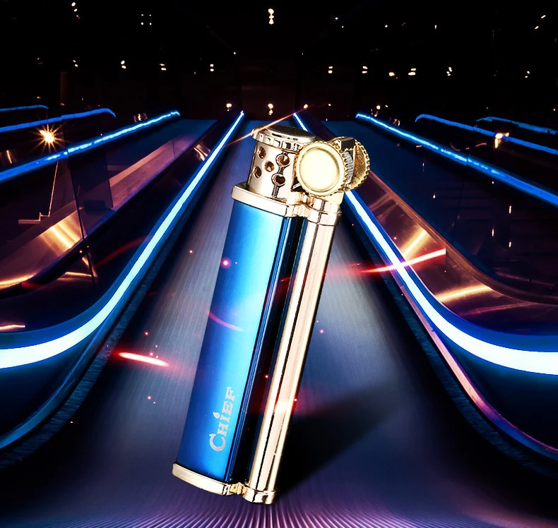 Сигаретная зажигалка бензиновая многоразовая керосиновая кремневая