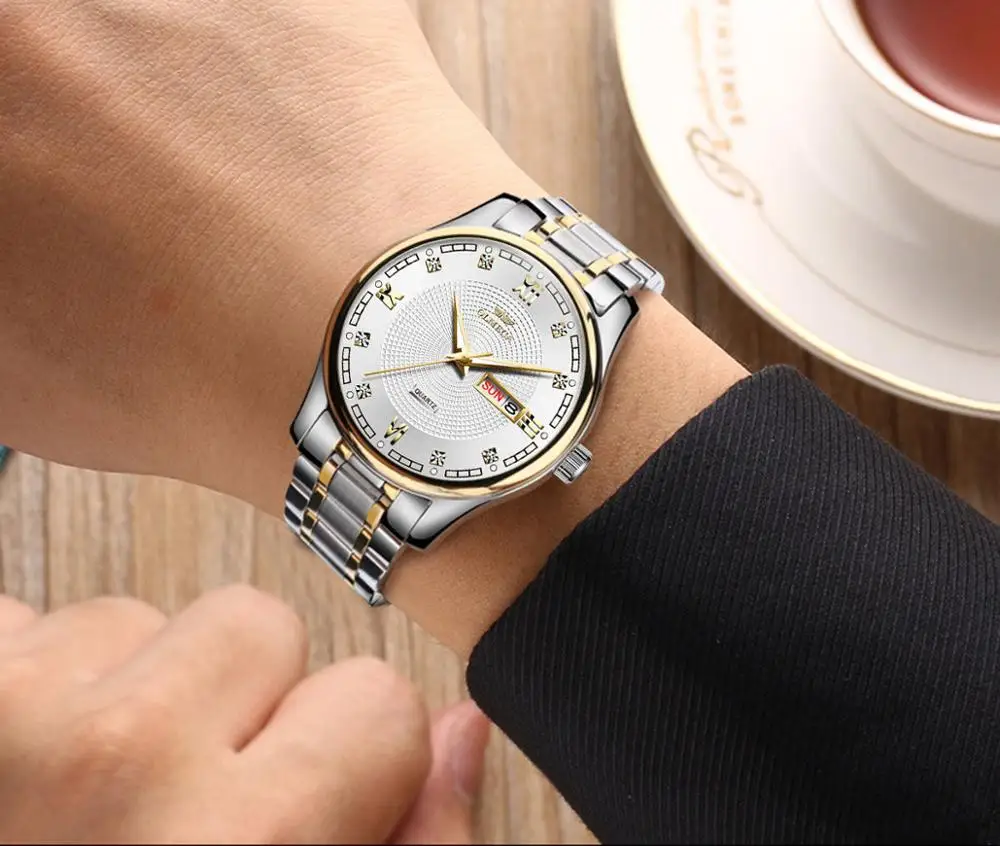 Мужские наручные часы с хронографом водонепроницаемые | Наручные