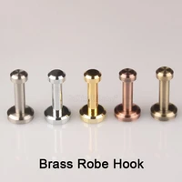 5pcs pure brass wall clothes rack cloth hook wall hook robe hook for bathroom accessory hanger copper material jf1791
