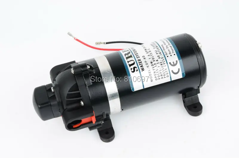 SURFLO KDP-80 DC мембранный насос 12В 5.8л/мин 80psi водяной высокого давления для
