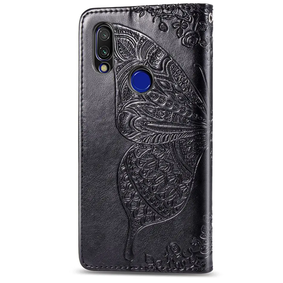 Чехол-книжка для Xiaomi Redmi 7, бумажник из искусственной кожи чехол для Xiaomi Redmi 7, чехол с бабочкой, чехол для телефона s, чехол для Redmi 7
