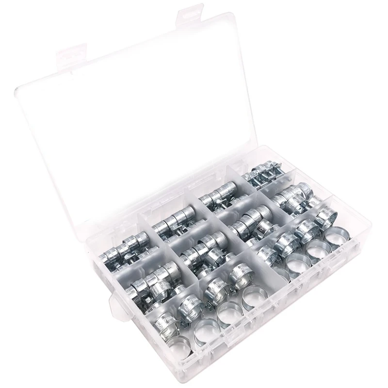 88 шт мини топливовпрыска линия Стиль Хомуты шланга Ассортимент Комплект впрыска