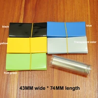 100pcslot lithium battery package heat shrink tubing 26650 dedicated battery skin pvc plastic insulation shrink film