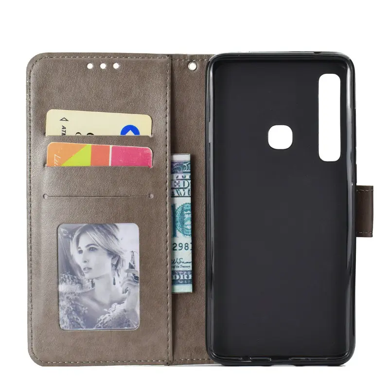 Роскошные из искусственной кожи для Coque samsung A9 чехол samsung Galaxy A9 Чехол-книжка для телефона противоударный для samsung A920 A920F крышка