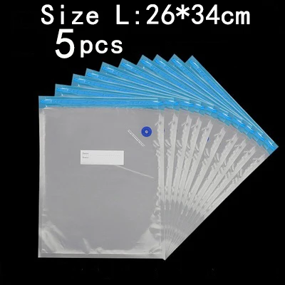 26x34cm Vacuum bag Домашнее хозяйство вакуумный упаковщик контейнер для еды Отправить 5шт Перезапускать Вакуумные пакеты пакеты для вакуумного упаковщика запайщик пакетов - Цвет: 26x34cm Vacuum bag