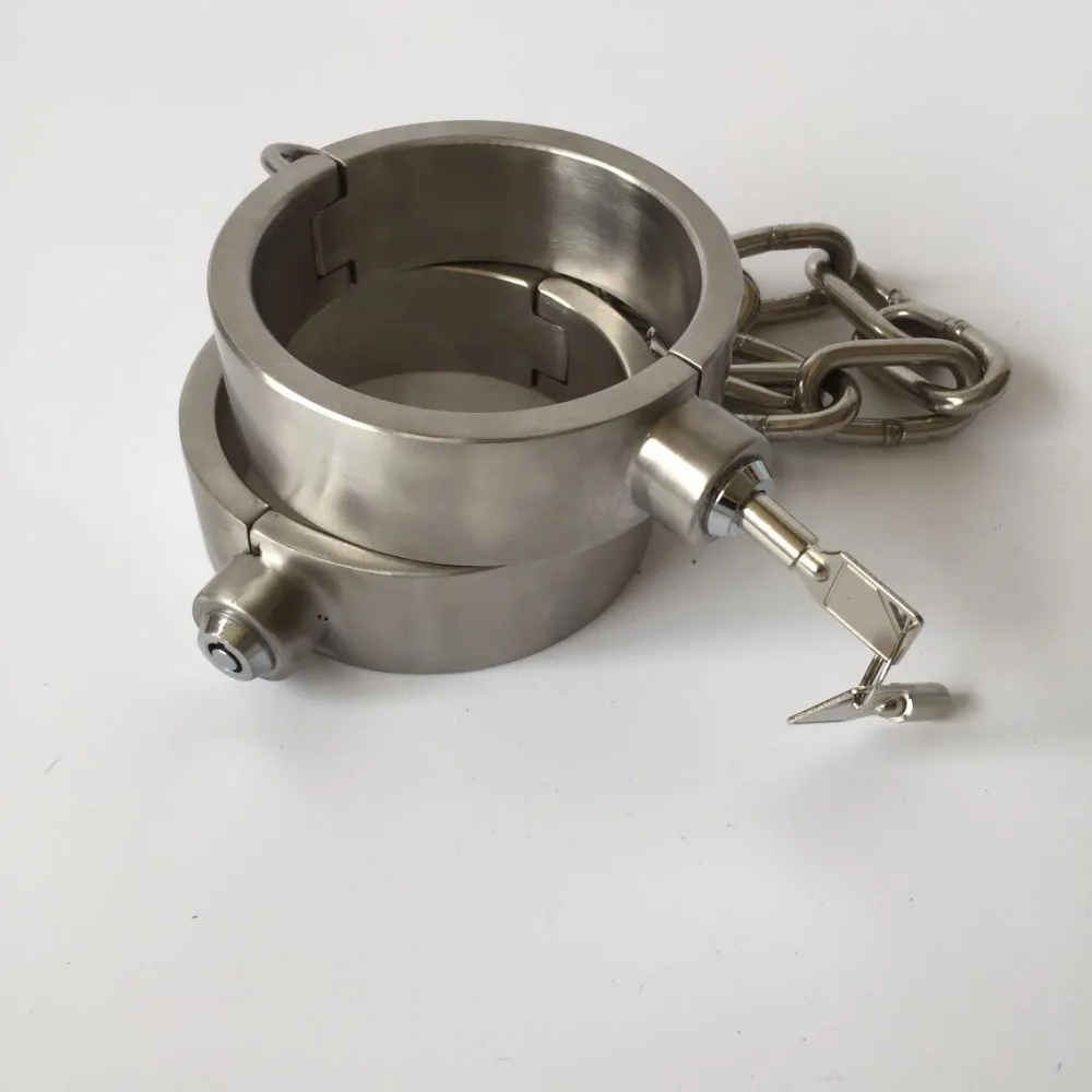 Новые чулки для ног из нержавеющей стали Длинные Цепи Манжеты Для лодыжек БДСМ