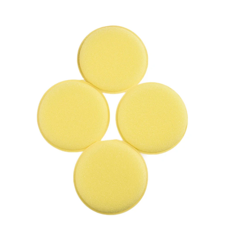 Поролоновые губки для очистки 100*6 мм тонкая пористая полиэфирная желтая