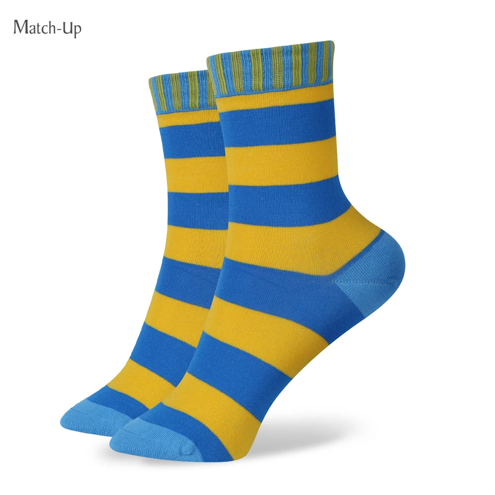 

Match-Up girls socks 100% cotton sock multicolour stripe
