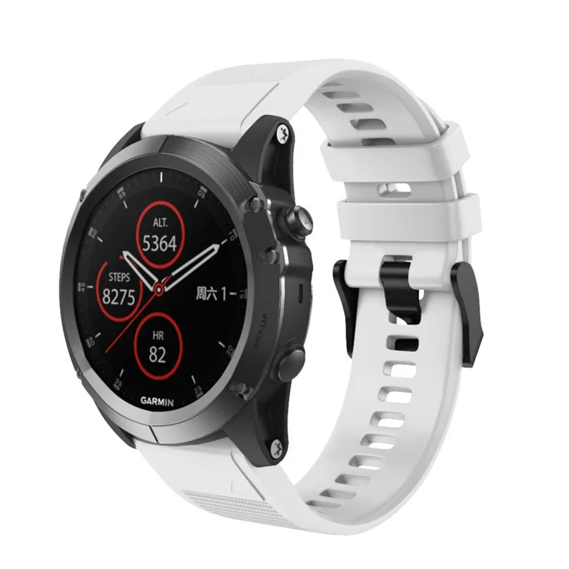 Сменный ремешок для часов быстросъемный силиконовый Garmin Fenix 5X Plus