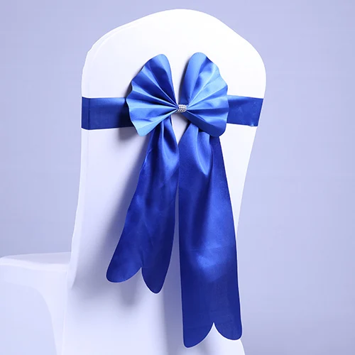 bowknot for banquet chairs bow belt elastic chair cover bandeaus ribbon wedding props |