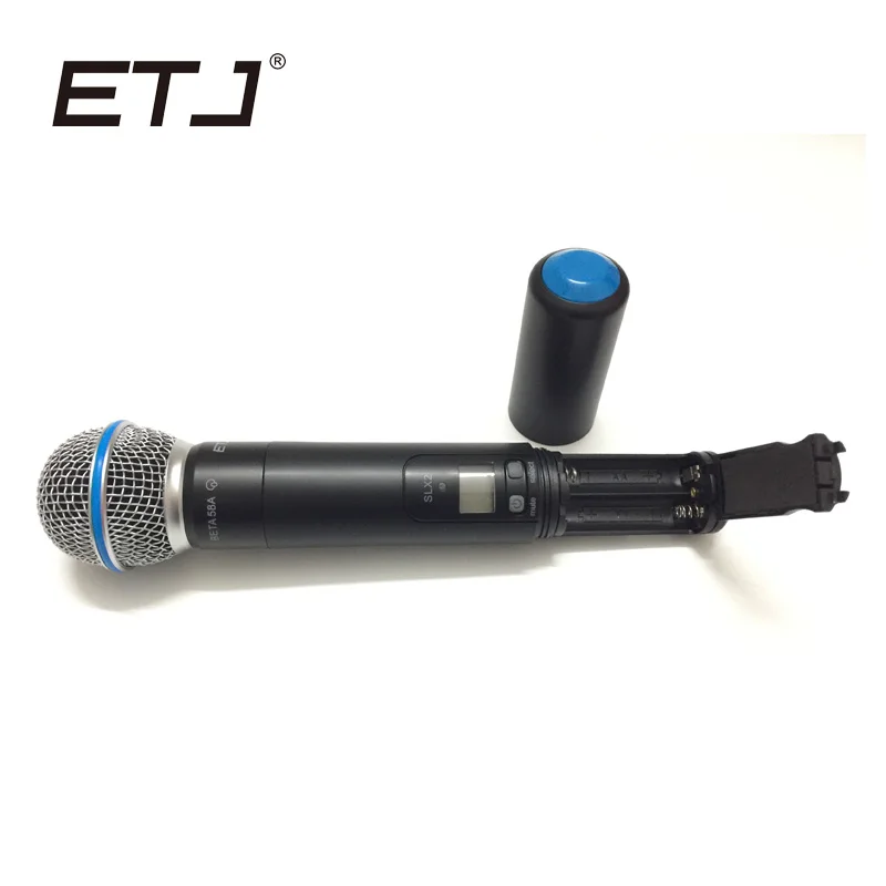 ETJ бренд Профессиональный UHF беспроводной ручной микрофон Beta 58A ручной микрофон ручной передатчик SLX2
